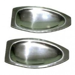 Concha Maçaneta Externa Fusca até 77 Inox Par Concha Maçaneta Externa Fusca até 77 Inox Par
